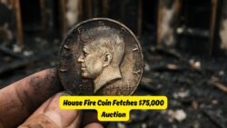 Fire-Damaged Kennedy Half Dollar Sells for an Astonishing $75,000 at Auction